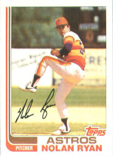 Picture of 1982 Topps # 90 Nolan Ryan Houston Astros Baseball Card