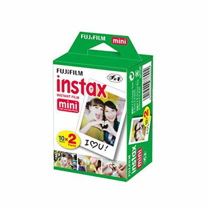 Picture of Fujifilm INSTAX Mini Instant Film 2 Pack = 20 Sheets (White) for Fujifilm Mini 8 & Mini 9 Cameras, Model:4332059078