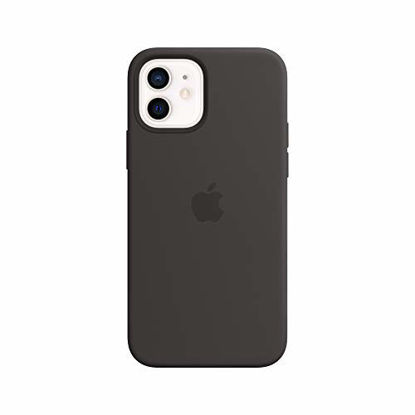 Picture of Apple Silicone Case with MagSafe (for iPhone 12, iPhone 12 Pro) - Black