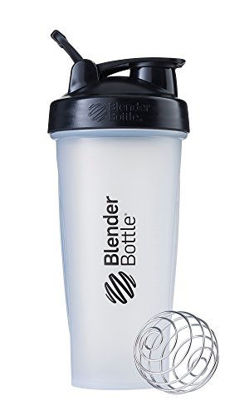 Picture of BlenderBottle Classic Shaker Bottle Perfect for Protein Shakes and Pre Workout, 28-Ounce, Clear/Black