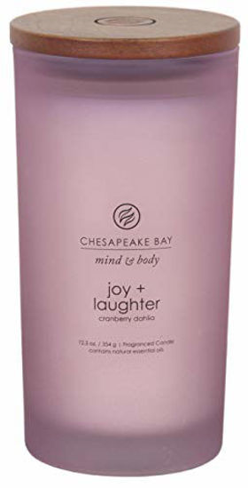 Picture of Chesapeake Bay Candle PT31915 Scented Candle, Joy + Laughter (Cranberry Dahlia), Large