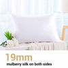 Picture of ZIMASILK 100% Mulberry Silk Pillowcase for Hair and Skin ,Both Side 19 Momme Silk, 1pc (Queen 20''x30'', White)