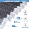 Picture of Lifewit Large Capacity Clothes Storage Bag Organizer with Reinforced Handle Thick Fabric for Comforters, Blankets, Bedding, Foldable with Sturdy Zipper, Clear Window, 3 Pack, 90L, Grey