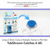 Picture of TubShroom The Revolutionary Tub Drain Protector Hair Catcher/Strainer/Snare, Blue
