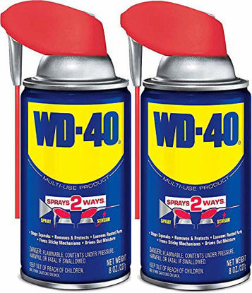 Picture of WD-40 - 490142 Multi-Use Product with SMART STRAW SPRAYS 2 WAYS, 8 OZ [2-Pack]