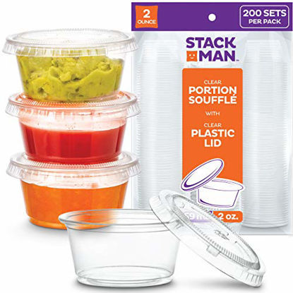 Rolled Rim PP 5.5oz Disposable Dipping Sauce Containers