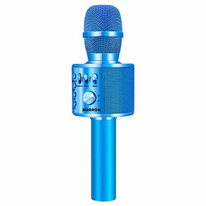 Picture of BONAOK Bluetooth Karaoke Wireless Microphone,3-in-1 Portable Handheld Karaoke Mic Speaker Machine Christmas Birthday Home Party for Android/iPhone/PC or All Smartphone Q37