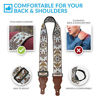 Picture of Guitar Strap Vintage Woven W/FREE BONUS- 2 Picks + Strap Locks + Strap Button. For Bass, Electric & Acoustic Guitars Stocking Stuffer. an Awesome Christmas Gift for Men & Women Guitarists