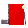 Picture of Rocketbook Smart Reusable Notebook - Lined Eco-Friendly Notebook with 1 Pilot Frixion Pen & 1 Microfiber Cloth Included - Atomic Red Cover, Executive Size (6" x 8")