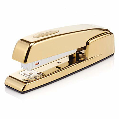 Picture of Swingline Stapler, 747, Manual, 25 Sheets Capacity, Business, Desktop, Gold Metallic (S7074721AZ)