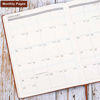 Picture of 2021 Planner - Weekly/Monthly Planner, 8.5" x 11", Soft Leather cover with Thick Paper, Back Pocket with 24 Notes Pages - Brown