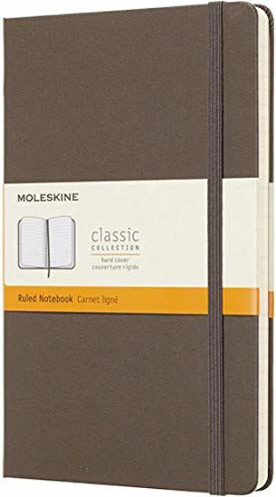 Picture of Moleskine Classic Notebook, Hard Cover, Large (5" x 8.25") Ruled/Lined, Earth Brown, 240 Pages