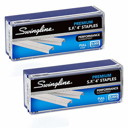 Picture of Swingline Staples, S.F. 4, Premium, 1/4" Length, 210/Strip, 5000/Box, 2 Pack (35450AZ) - S7035450AZ