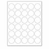 Picture of Laser/Ink Jet White Labels (1.5" Round - 30 Per Page | 1500 Labels)