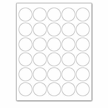 Picture of Laser/Ink Jet White Labels (1.5" Round - 30 Per Page | 1500 Labels)