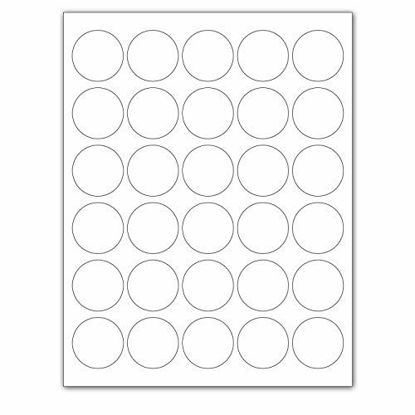 Picture of Laser/Ink Jet White Labels (1.5" Round - 30 Per Page | 1500 Labels)