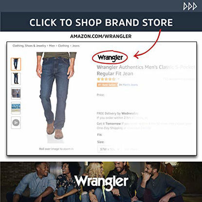 Picture of Wrangler Authentics Men's Classic 5-Pocket Regular Fit Jean, Twilight Flex, 31W x 32L