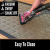 Picture of Gorilla Grip Original Durable Natural Rubber Door Mat, 23x35, Heavy Duty Doormat for Indoor Outdoor, Waterproof, Easy Clean, Low-Profile Rug Mats for Entry, Patio, High Traffic Areas, Slate Geometric