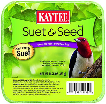 Picture of Kaytee Suet & Seed Cake, 11.75 Oz (Pack of 1)
