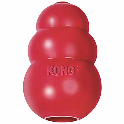Picture of KONG - Classic Dog Toy, Durable Natural Rubber- Fun to Chew, Chase and Fetch- for Small Dogs