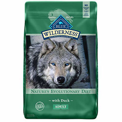 Picture of Blue Buffalo Wilderness High Protein Grain Free Natural Adult Dry Dog Food, Duck 11-lb