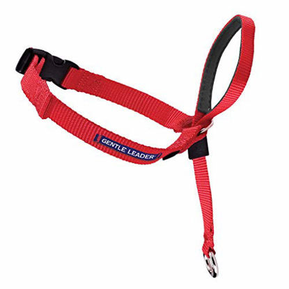 Picture of PetSafe Gentle Leader Head Collar with Training DVD, MEDIUM 25-60 LBS., RED