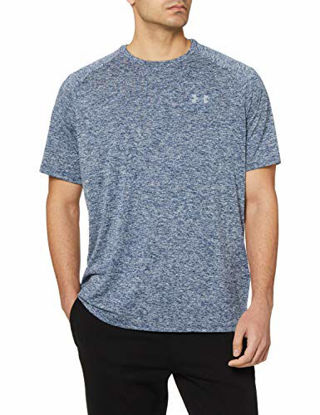 Picture of Under Armour Men's Tech 2.0 Short-Sleeve T-Shirt , Academy Blue (409)/Steel , X-Large Tall