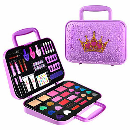 Picture of Toysical Kids Makeup Kit for Girls - Tween Makeup Set for Girls, Non Toxic, Play Girls Makeup Kit for Kids - Top Birthday for Ages 5, 6, 7, 8, 9, 10 Year Old Children