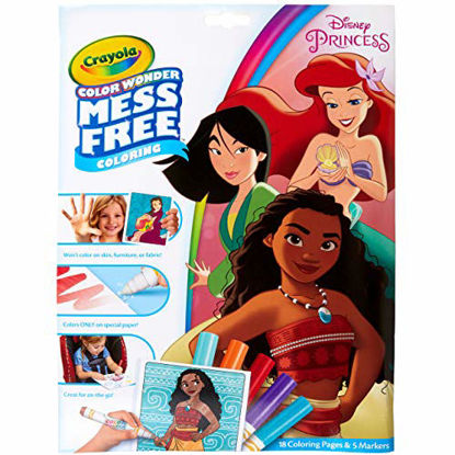 Picture of Crayola Wonder Disney Princess Pages Mess Free Coloring, Gift for Kids, Age 3, 4, 5, 6