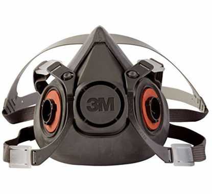 Picture of 3M Half Facepiece Reusable Respirator 6300, Gases, Vapors, Dust, Paint, Cleaning, Grinding, Sawing, Sanding, Welding, Large