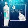 Picture of HiWater 4396508 Refrigerator Water Filter Compatible with Whirlpool EDR5RXD1, W10186668, 4396510, NLC240V, 4396508P, Filter 5, 4392857, 46-9010 WF-4396508 (3 Pack replacements)