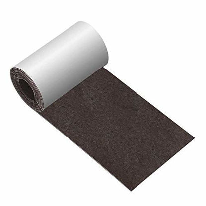 Picture of Leather Repair Tape 3 x 60 inch Patch Leather Adhesive for Sofas, Car Seats, Handbags, Jackets,First Aid Patch (Dark Brown No.3)