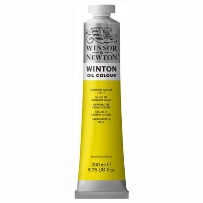 Picture of Winsor & Newton 1437113 Winton Oil Color Paint, 200-ml Tube, Cadmium Yellow Light