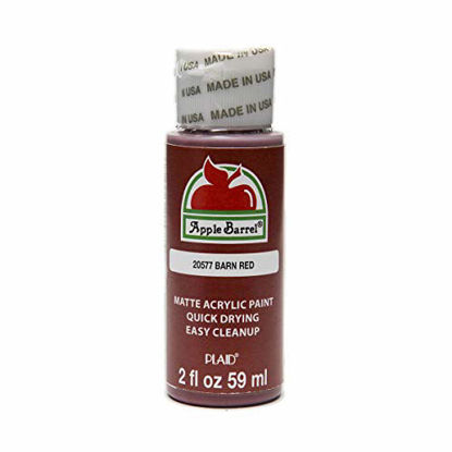 Picture of Apple Barrel Acrylic Paint in Assorted Colors (2 oz), 20577, Barn Red