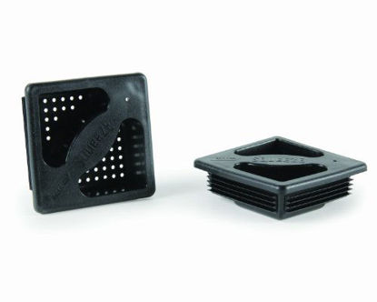 Picture of Camco 40325 No-Insect Bumper Cap Set - Features Small Holes to Increase Airflow and Block Insects - Fits Standard RV 4" Square Bumpers