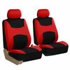 Picture of FH Group FB030RED115 full seat cover (Side Airbag Compatible with Split Bench Red)