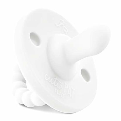 Picture of Ryan & Rose Cutie PAT Pacifier (Flat, White)