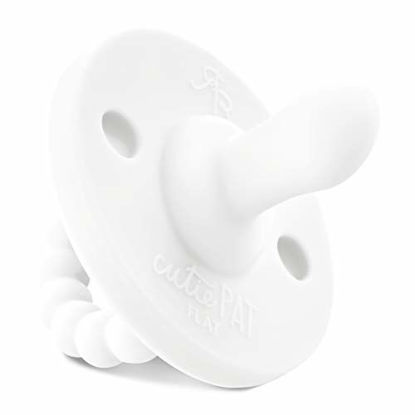 Picture of Ryan & Rose Cutie PAT Pacifier (Flat, White)