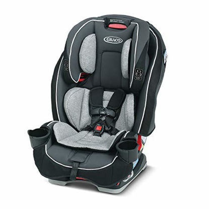Picture of Graco SlimFit 3 in 1 Car Seat -Slim & Comfy Design Saves Space in Your Back Seat, Darcie, One Size