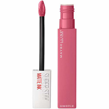 Picture of Maybelline SuperStay Matte Ink City Edition Liquid Lipstick Makeup, Pigmented Matte,, Long-Lasting Wear, Smooth Matte Finish, Inspirer, 0.17 Fl Oz, Pack of 1