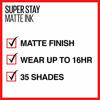 Picture of Maybelline SuperStay Matte Ink City Edition Liquid Lipstick Makeup, Pigmented Matte,, Long-Lasting Wear, Smooth Matte Finish, Inspirer, 0.17 Fl Oz, Pack of 1