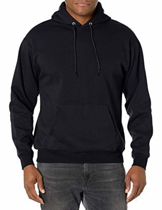 Picture of Hanes mens Pullover Ecosmart Fleece Hooded Sweatshirt,Black,X-Large
