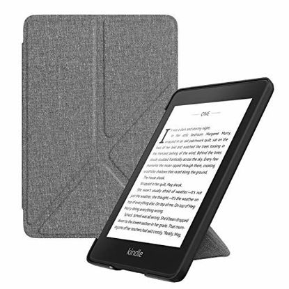 Picture of MoKo Case Replacement with Kindle Paperwhite (10th Generation, 2018 Releases), Standing Origami Slim Shell Cover with Auto Wake/Sleep for Amazon Kindle Paperwhite 2018 E-Reader - Gray