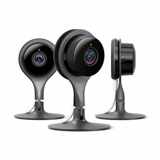 Picture of Google Nest Cam Indoor 3 Pack - Wired Indoor Camera for Home Security - Control with Your Phone and Get Mobile Alerts - Surveillance Camera with 24/7 Live Video and Night Vision