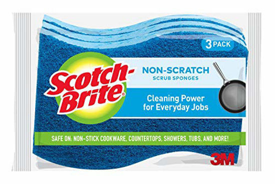 Picture of Scotch-Brite, Non-Scratch Scrub Sponge, 3 Scrub Sponges