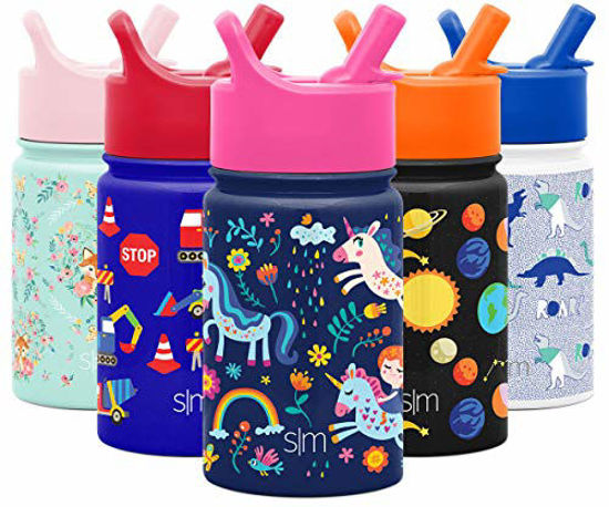 GetUSCart- Simple Modern 10oz Summit Kids Water Bottle Thermos with Straw  Lid - Dishwasher Safe Vacuum Insulated Double Wall Tumbler Travel Cup 18/8  Stainless Steel - Unicorns