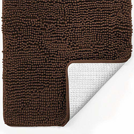 GetUSCart Gorilla Grip Original Luxury Chenille Bathroom Rug Mat