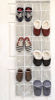 Picture of 24 Pockets - SimpleHouseware Crystal Clear Over The Door Hanging Shoe Organizer, Gray (64'' x 19'')