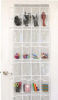 Picture of 24 Pockets - SimpleHouseware Crystal Clear Over The Door Hanging Shoe Organizer, Gray (64'' x 19'')