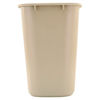 Picture of Rubbermaid Commercial Plastic 7-Gallon Trash Can, Beige